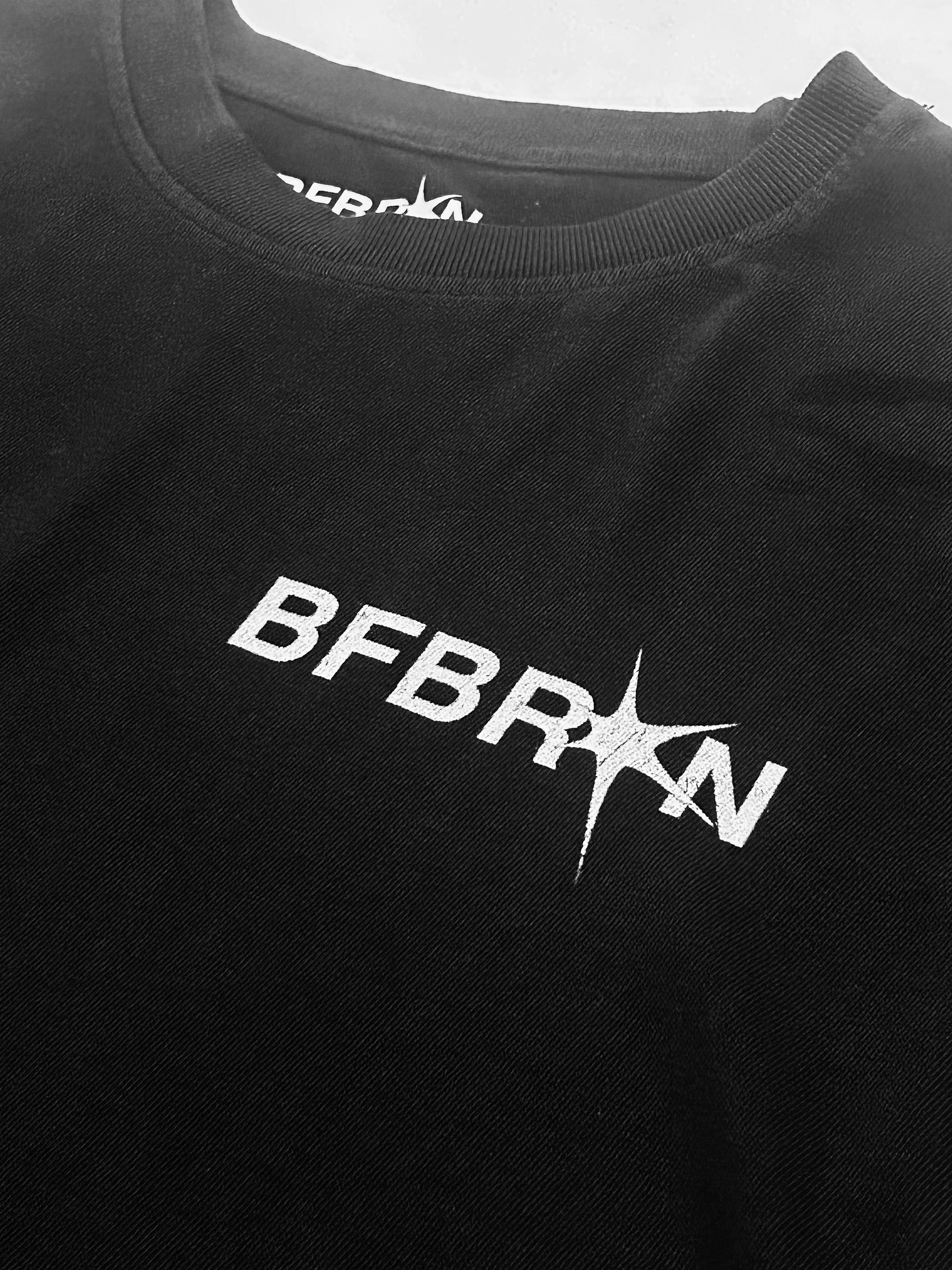 Prosper Tee (Black) featuring BFBRKN logo, heavyweight 100% cotton, oversized fit, designed in Los Angeles.